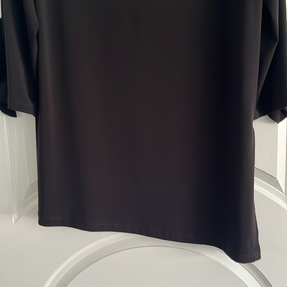 Flutter Cuff Asymmetrical Side Vent Tunic by Clara Sun Woo - Picture 3 of 9